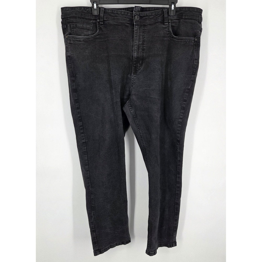 The Perfect Jean NYC Jeans Men's 46x30 Black Slim Thick Pants Tapered Casual